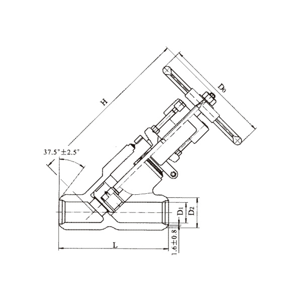 高溫高壓直流式截止閥
