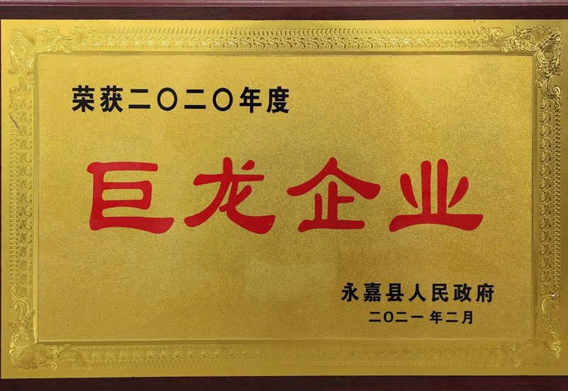 巨龍企業(yè)證書(shū)