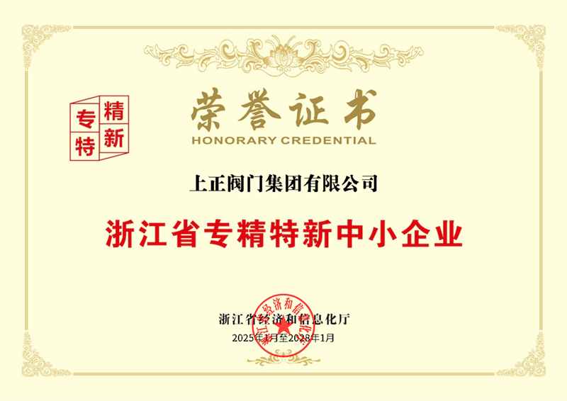 專精特新企業(yè)證書